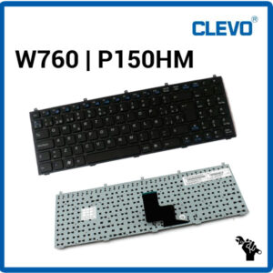 TECLADO ESPAÑOL CLEVO W761SUN | W761TUN | NEGRO | CON MARCO NEGRO