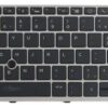 TECLADO PORTUGUÉS PORTÁTIL HP ELITEBOOK 850 G5 850 G6 755 G5 ZBOOK 15U G5 SERIES CON MARCO COLOR PLATA/SILVER CON RETROILUMINACION Y CON POINTSTICK · L14366-131 L17971-131