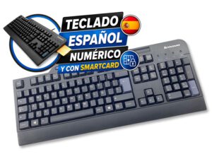 TECLADO ESPAÑOL QWERTY USB SMARTCARD LENOVO KUS0866 · 41A5289