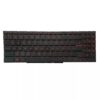 TECLADO ESPAÑOL MSI KATANA GF66 PULSE GL66 SERIES SIN FRAME RETROILUMINADO TECLAS ROJAS