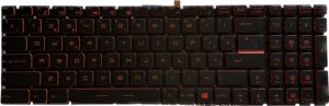 TECLADO ESPAÑOL MSI GT62 GT72 GE62 GE72 GS60 GS70 GL62 SERIES ROJO SIN MARCO RETROILUMINADO | NSK-FB1LN V143422AK 09JM0030 V143422KK1