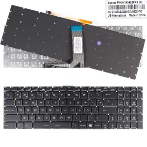 TECLADO ESPAÑOL MSI GT62 GT72 GE62 GE72 GS60 GS70 GL62 SERIES NEGRO SIN MARCO RETROILUMINADO | NSK-FB1LN V143422AK 09JM0030