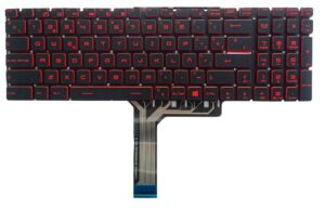 TECLADO ESPAÑOL MSI GT62 GT72 GE62 GE72 GS60 GS70 GL62 SERIES ROJO SIN MARCO Y NO RETROILUMINADO
