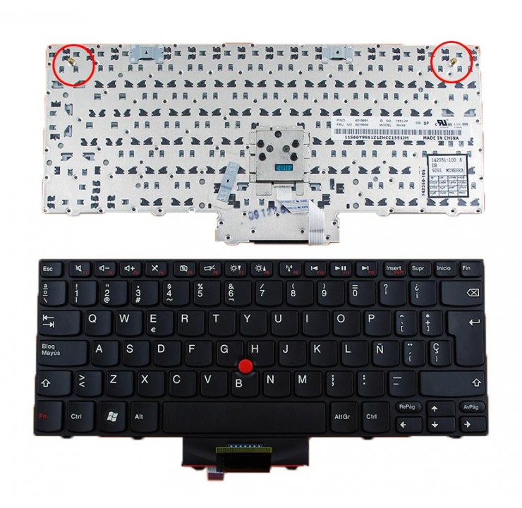TECLADO ESPAÑOL LENOVO | THINKPAD X100E | X120E |NEGRO | CON POINT STICK