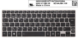 TECLADO ESPAÑOL TOSHIBA PORTEGE Z30 SERIES RETROILUMINADO