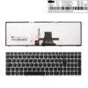 TECLADO ESPAÑOL LENOVO IDEAPAD G50-70 G50-45 G50-70 G70-70 SERIES | NEGRO CON MARCO GRIS Y RETROILUMINADO