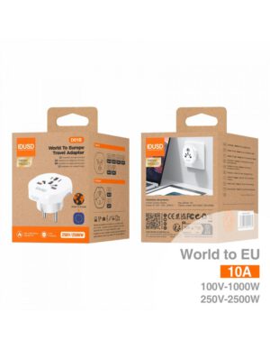 ADAPTADOR DE VIAJE UNIVERSAL A CLAVIJA EUROPEA | D01B