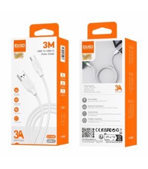 TURBO CABLE USB A USB-C 3.0M 3.0A BLANCO IDUSD C133B