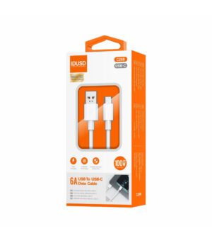 ULTRA CABLE USB A USB-C 1.2M 6.0A BLANCO IDUSD C26B