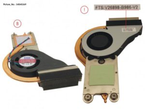 VENTILADOR CON DISIPADOR AIO FUJITSU ESPRIMO X923 X923-T X956 X956T SERIES | 34045369 V26898-B986-V2