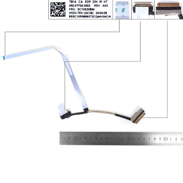 CABLE FLEX DE PANTALLA PORTATIL LENOVO THINKBOOK 14 G6 IRL SERIES | 5C10S30894 5C11H81600