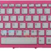 Teclado Inglés SONY | VAIO SVF14N | PLATA| CON MARCO ROSA | RETROILUMINADO