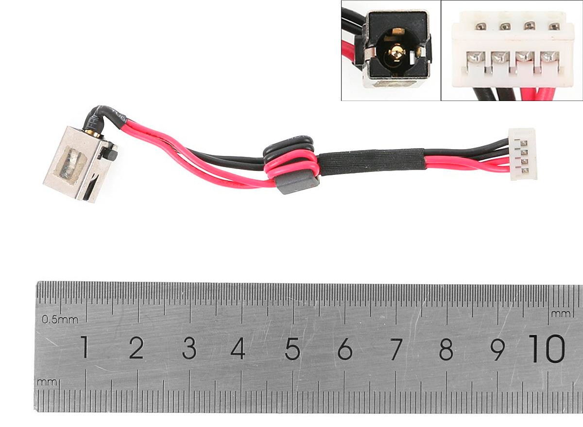 CONECTOR DE CORRIENTE TOSHIBA SATELLITE C855 L850 SERIES | DC30100A700 6017B0356001