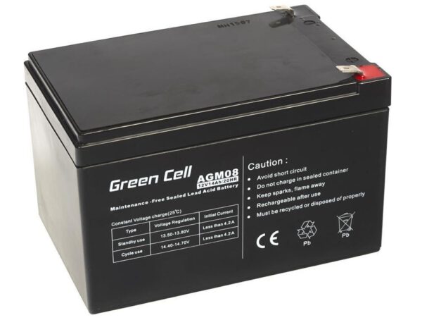 BATERIA GREEN CELL AGM 12V / 14A | AGM08