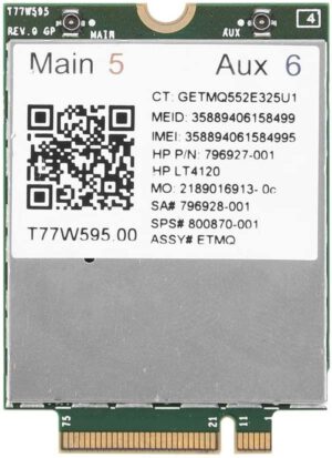 TARJETA 4G WWAN HP SNAPDRAGON X5 LTE T77W595 | 800870-001 796928-001