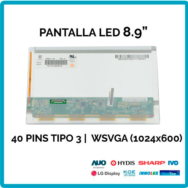 PANTALLA 8.9" | CHIMEI INNOLUX N089L6-L02