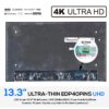 PANTALLA 13.3" LED UHD 40 PINS PCBA BENT SIN BRACKETS