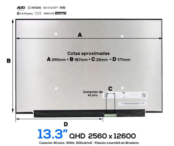 PANTALLA 13.3" INNOLUX N133GCA-GQ1