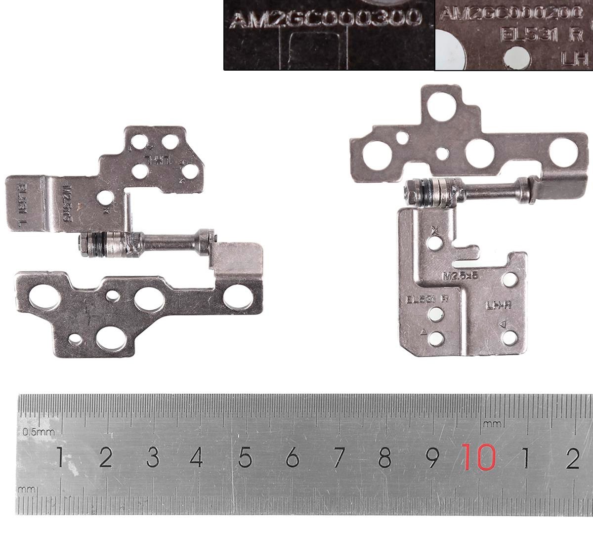 PAR DE BISAGRAS LENOVO IDEAPAD S340-15IIL S340-15API S340-15IWL S340-15IML SERIES | 5H50S28896 AM2GC000200 AM2GC000300
