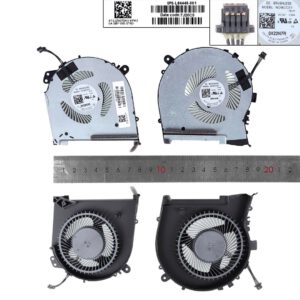 PAR DE VENTILADORES CPU+GPU HP OMEN 15-DH SERIES MODELO 2019 | L64445-001 L57329-001 ND8CC01-16L04 ND8CC01-16L05 L87237-001