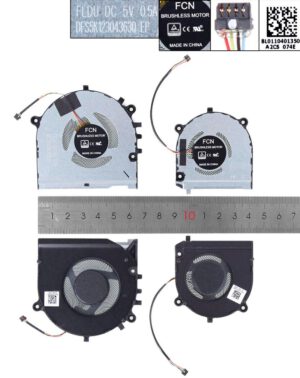 PAR DE VENTILADORES CPU + GPU LENOVO THINKBOOK 13S-IWL K3-IWL S540-13 SERIES | DFS5K123043630-FLDU DFS150305180T-FL05
