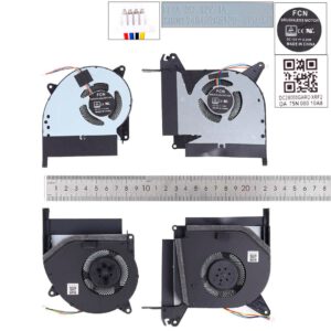 PAR DE VENTILADORES L+R ASUS ROG STRIX RTX SCAR II GL704GW FL2D FL2F SERIES | DFSCK22115181C DFSCK22105182D S7C