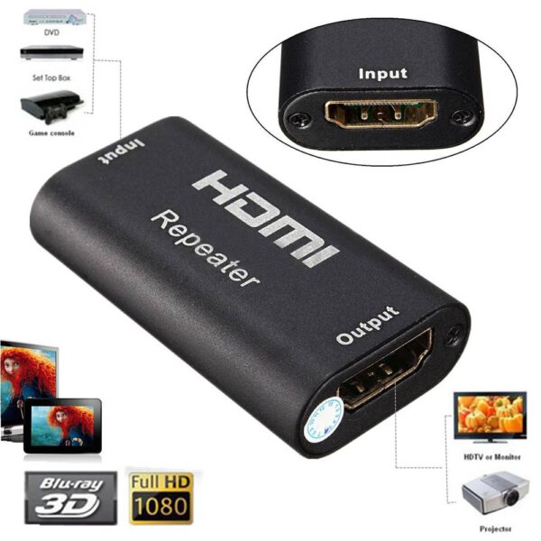 REPETIDOR AMPLIFICADOR HDMI | HASTA 40 METROS