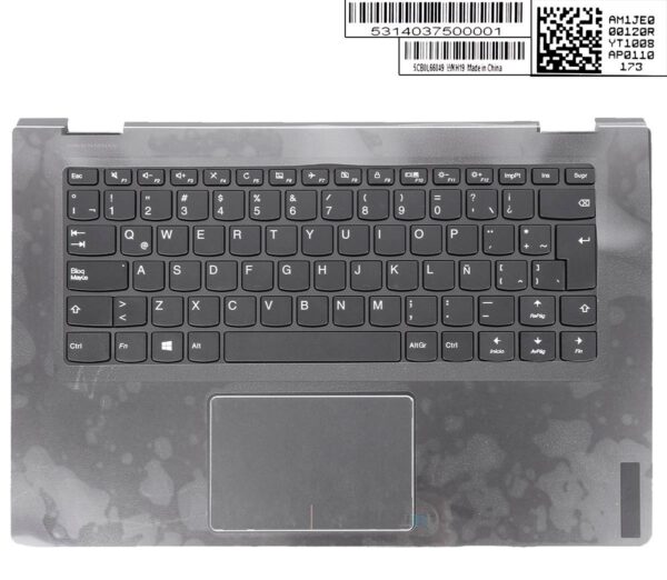 TECLADO LATINO CON CARCASA LENOVO YOGA 510-14IKB SERIES COLOR NEGRO | 5CB0M32849 5CB0L66049
