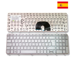 TECLADO ESPAÑOL HP | PAVILION DV6-6000 | PLATA | CON MARCO PLATA