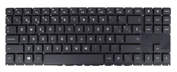 TECLADO ESPAÑOL HP OMEN 15-EK 15-EN SERIES RETROILUMINADO TECLAS BLANCAS