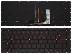 TECLADO ESPAÑOL PORTATIL MSI MSI GF63 GF65 GS65 GS65VR RETROILUMINADO CON TECLAS ROJAS