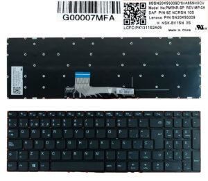 TECLADO LENOVO IDEAPAD 310S-15IKB 310S-15ISK 510S-15ISK SERIES | NEGRO SIN MARCO