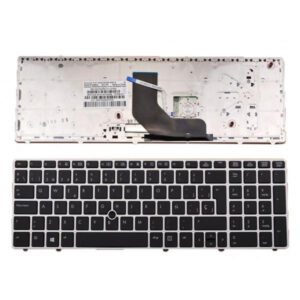 TECLADO ESPAÑOL HP | ELITEBOOK 8560P | NEGRO | CON MARCO GRIS | CON POINT STICK