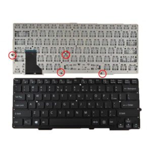 TECLADO INGLÉS SONY VAIO SVE13 | NEGRO SIN MARCO