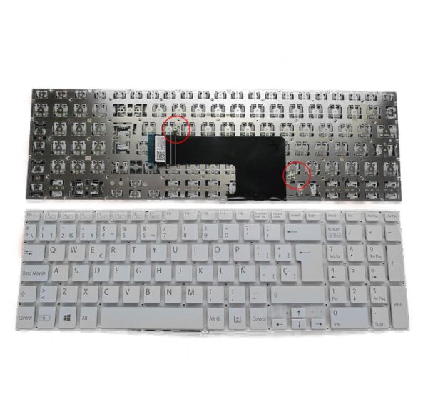 TECLADO ESPAÑOL SONY VAIO SVF15 | BLANCO SIN MARCO