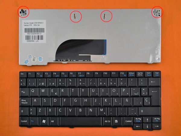 TECLADO ESPAÑOL SONY  VPC-M12 VPC-M13 SERIES | NEGRO
