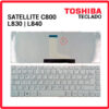 Teclado Español TOSHIBA | SATELLITE L840 | CON MARCO BLANCO | WIN 8 | BLANCO