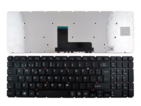 TECLADO ESPAÑOL TOSHIBA SATELLITE L55D-B SERIES NEGRO