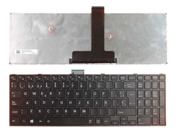 TECLADO ESPAÑOL TOSHIBA SATELLITE PRO R50-C SERIES | NEGRO CON FRAME