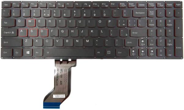 TECLADO ESPAÑOL LENOVO IDEAPAD Y700-15ISK Y700-17ISK Y700-15ISE Y700-15ACZ SIN MARCO | PK130ZF1A00
