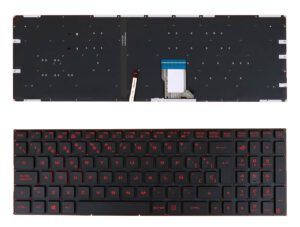 TECLADO ESPAÑOL ASUS GL502VM GL502VS GL502VT GL502VY GL702VS GL702V SERIES RETROILUMINADO ROJO