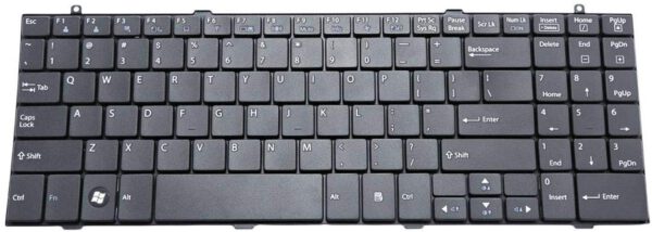 TECLADO INGLÉS LG R580 R560 R590 SERIES NEGRO ( SE ENTREGA JUEGO DE ETIQUETAS EN ESPAÑOL )