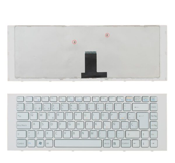 TECLADO ESPAÑOL SONY VAIO VPC-EG SERIES | BLANCO CON MARCO