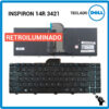 TECLADO ESPAÑOL DELL | INSPIRON 14R 3421 | RETROILUMINADO