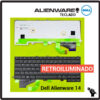 TECLADO ESPAÑOL ALLIENWARE DELL 14 SERIES | RETROILUMINADO