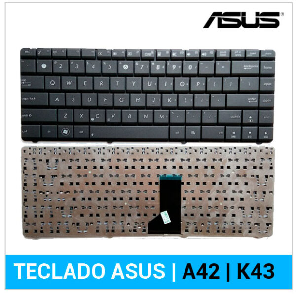 TECLADO ESPAÑOL ASUS | A42 | K43 | NEGRO