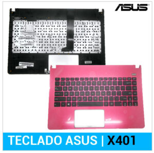 TECLADO LATINO ASUS | X401 | X401A | NEGRO | CON CARCASA ROSA