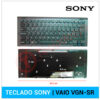 TECLADO PORTUGUÉS SONY | VAIO VGN-SR | NEGRO | CON MARCO NEGRO