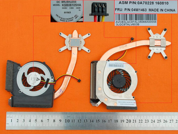 VENTILADOR CON DISIPADOR LENOVO THINKPAD L420 L421 L520 SERIES | KSB06105HA 04W1463 0A70220