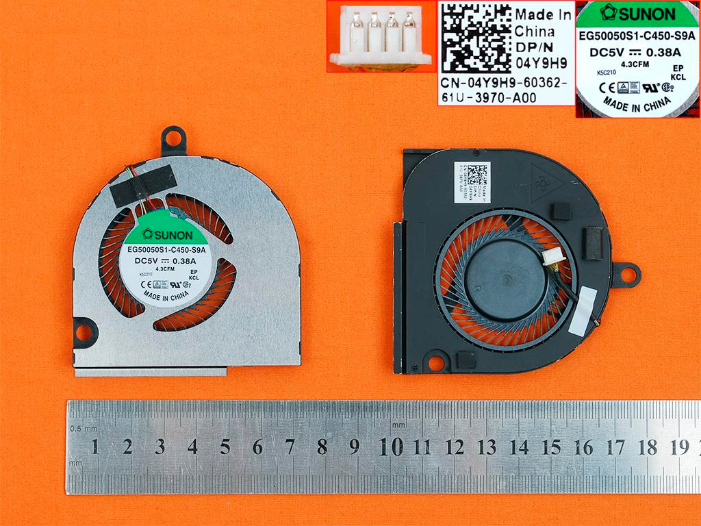 VENTILADOR CPU DELL LATITUDE 15 E5550 SERIES | DC28000EGSL 4Y9H9 DC28000EGD0 KDB0705HCA02